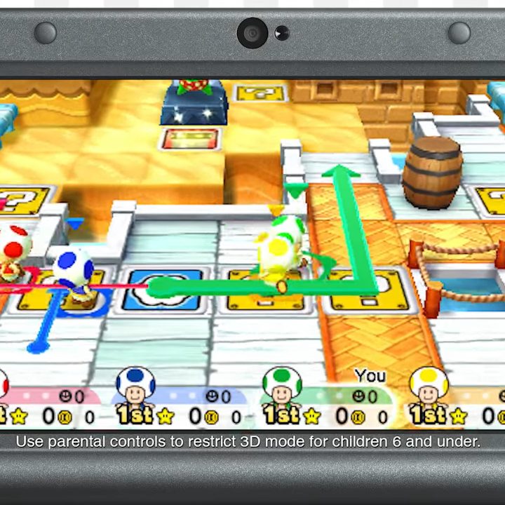 Four toads running around a board.