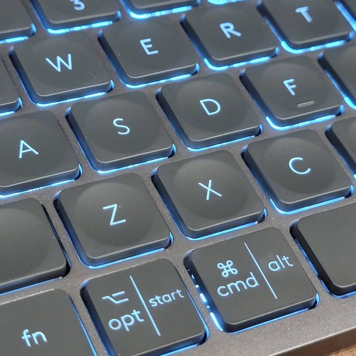 Logitech MX Keys Mini supports Windows and Macs.