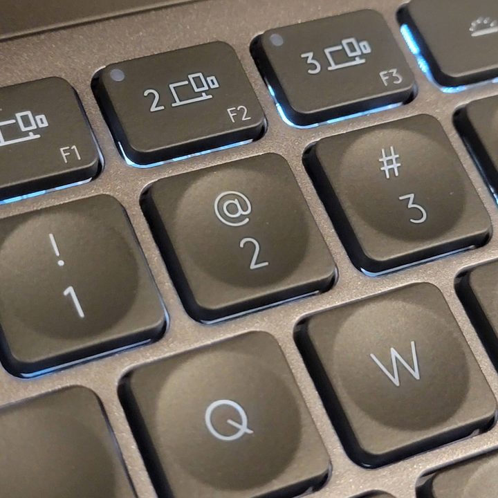 Logitech MX Keys Mini can connect to up to three devices.