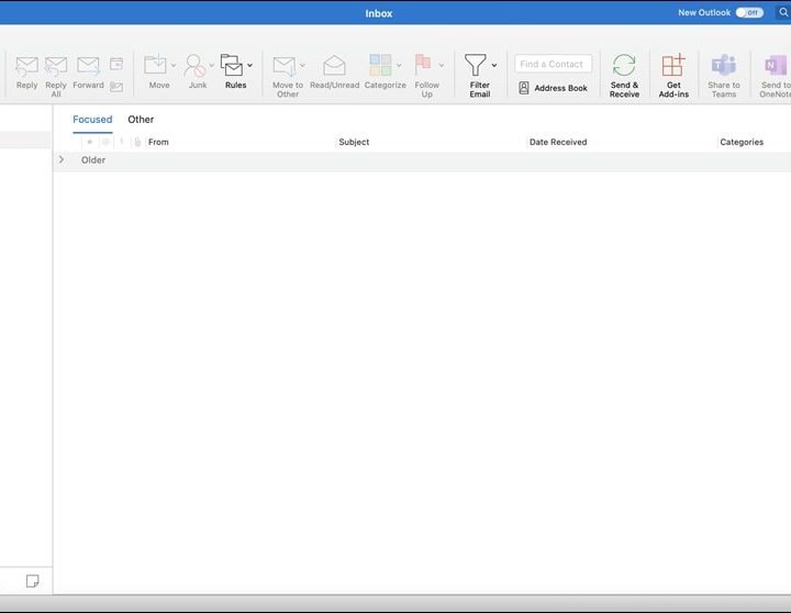 The new Microsoft Outlook for Mac 2021.
