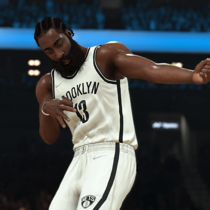 James Harden of the Brooklyn Nets in NBA 2K22.