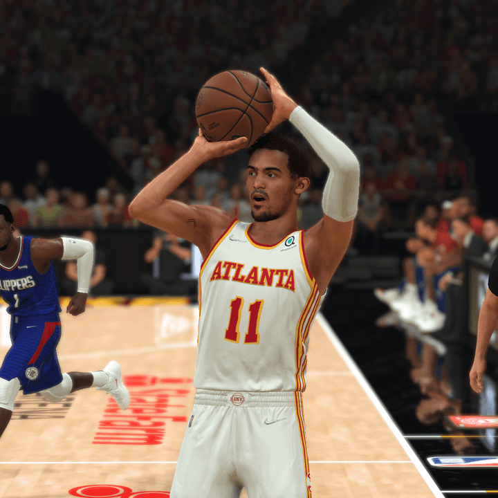 Trae Young in NBA 2K22.