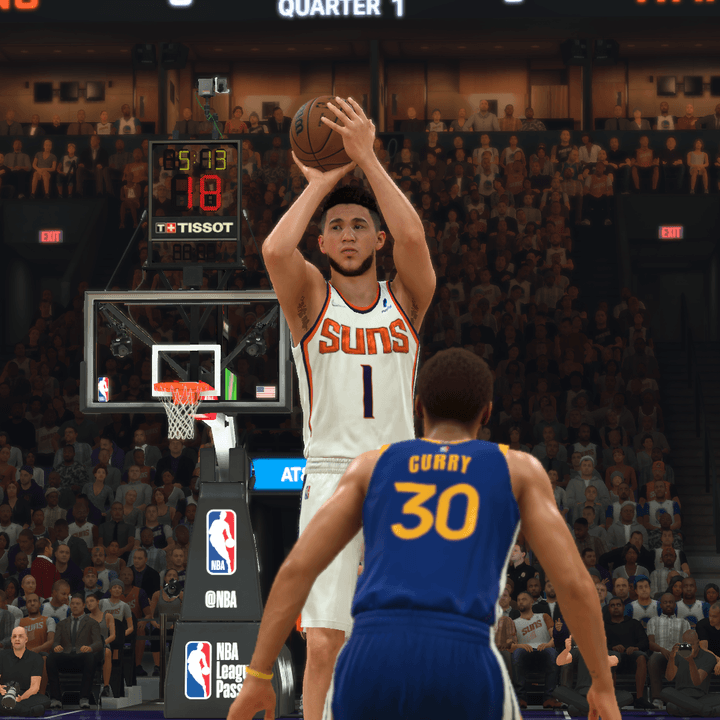 Devin Booker in NBA 2K22.
