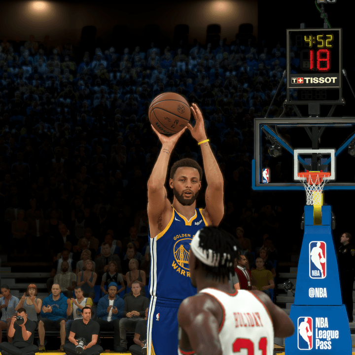 Stephen Curry in NBA 2K22.