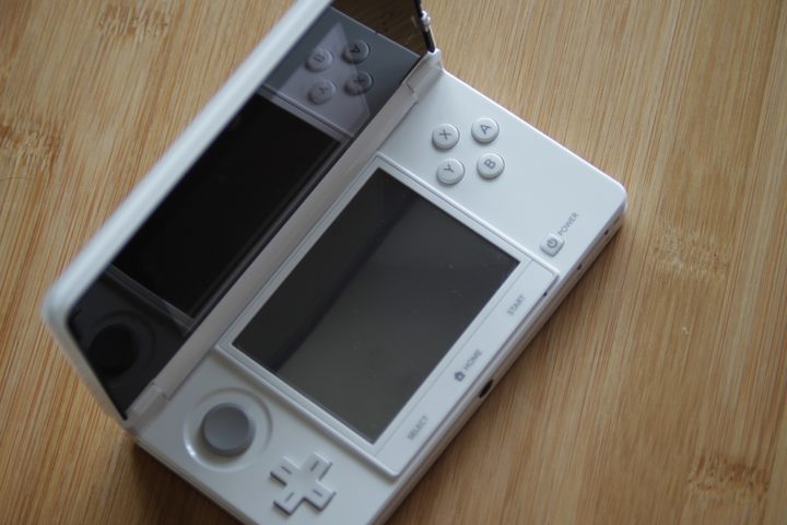 Nintendo 3DS close-up.