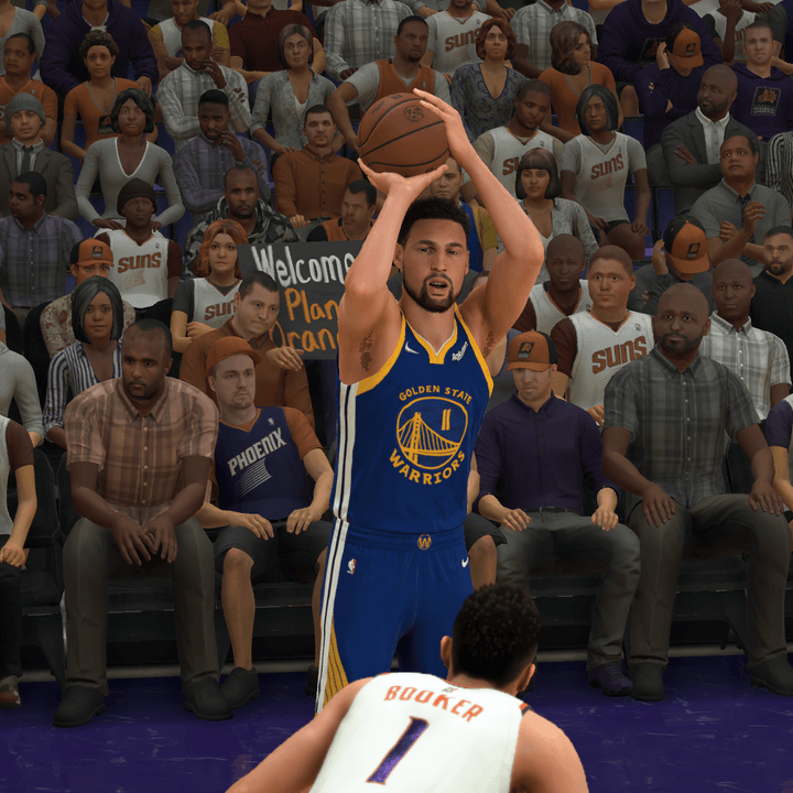 Klay Thompson in NBA 2K22.