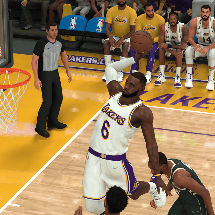 Lebron James in NBA 2K22.