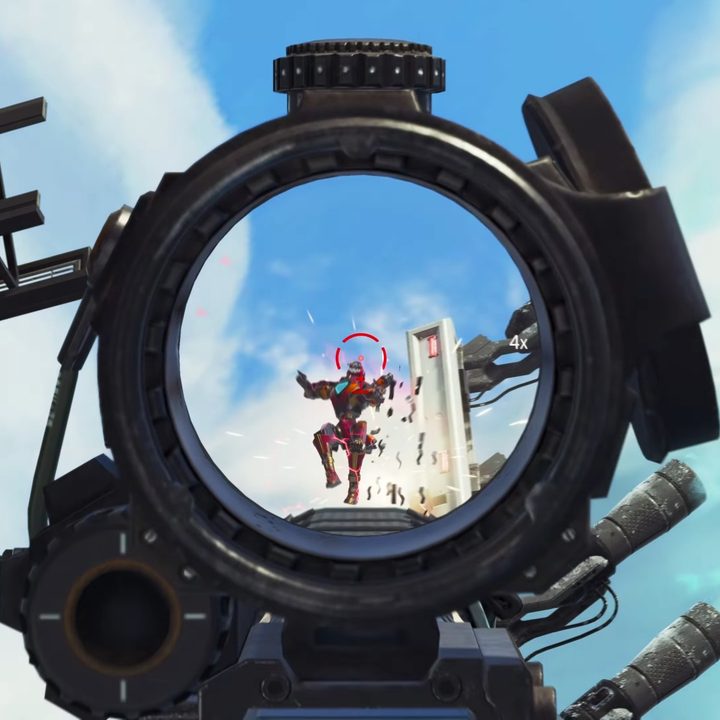 Seer shooting an airborne robot.