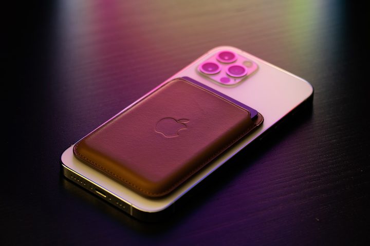 iPhone 12 magsafe leather wallet.