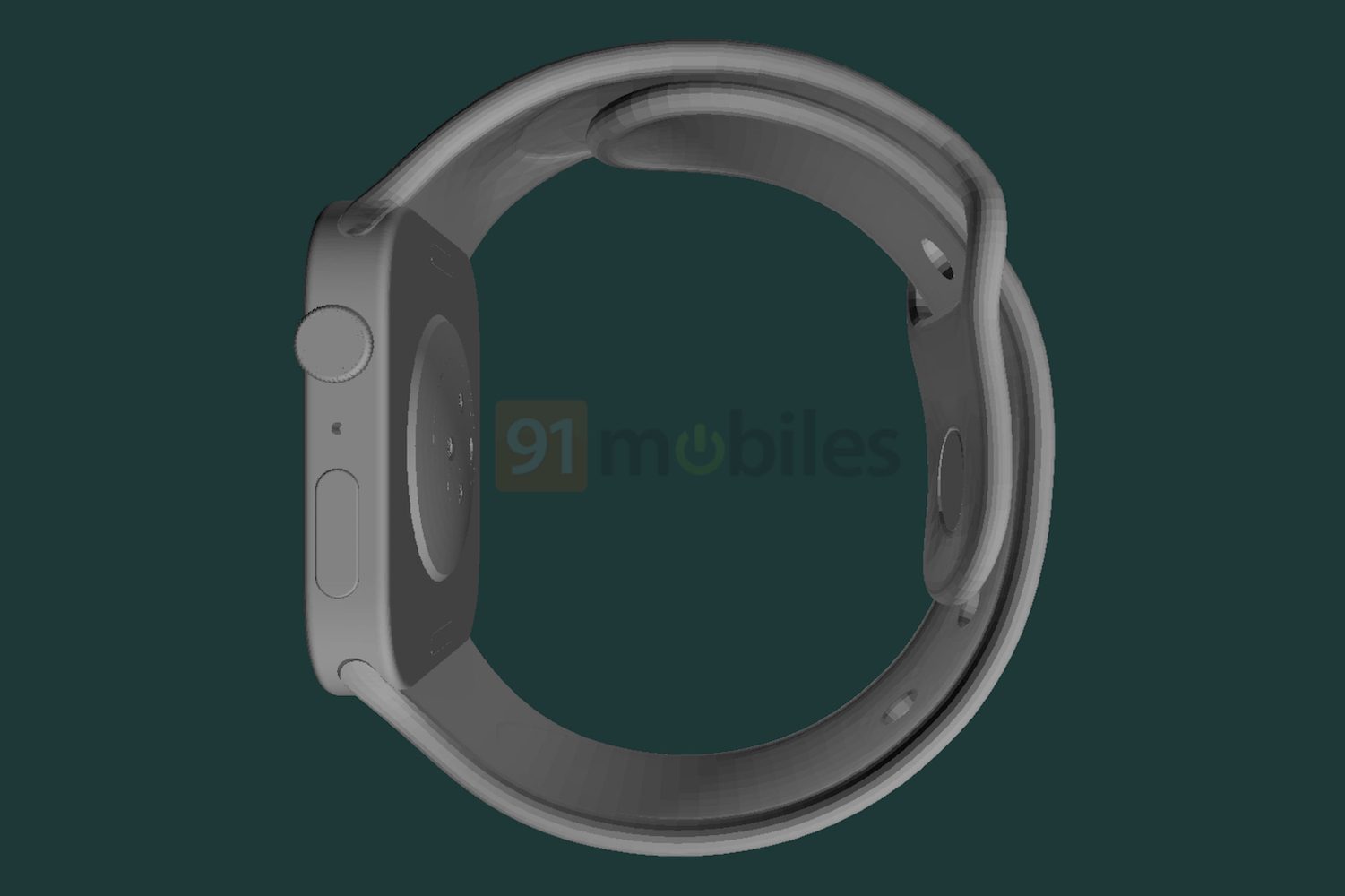 A render of what the Apple Watch Series 7 may look like.