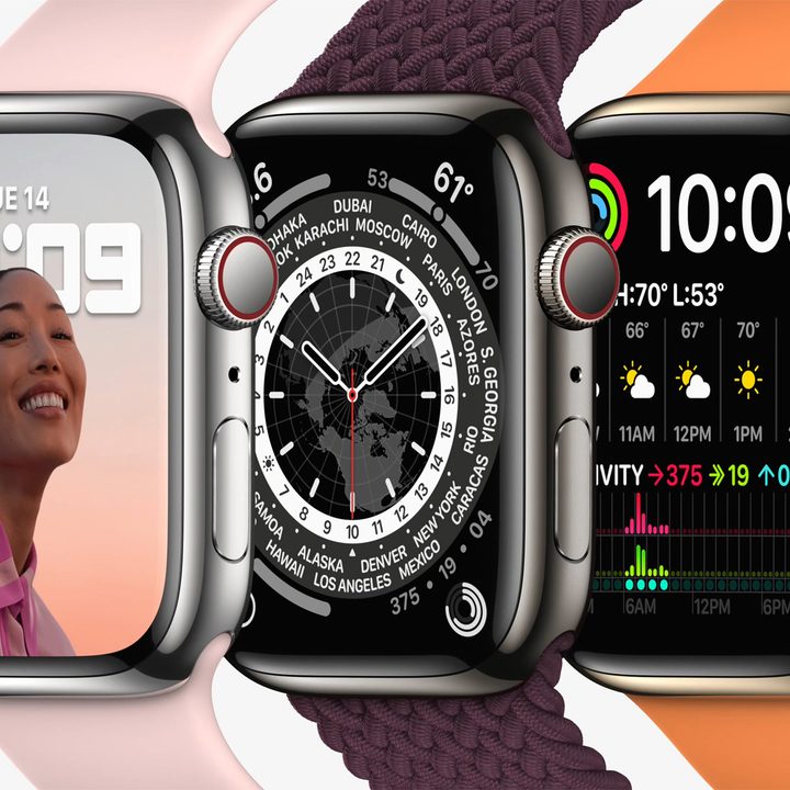 Apple Watch 7 design and display.