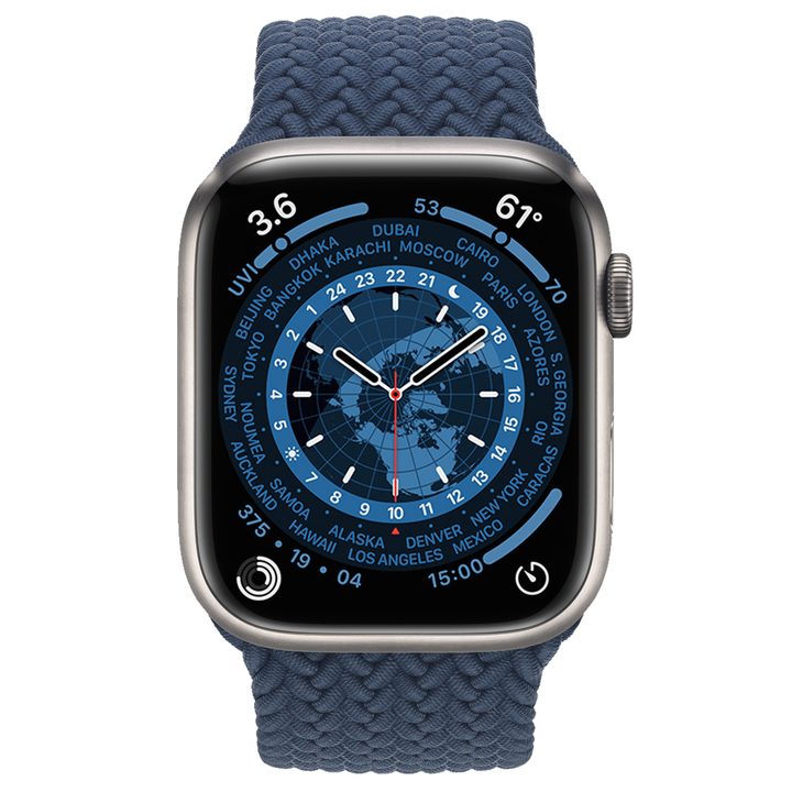 Apple Watch 7 World Time face.