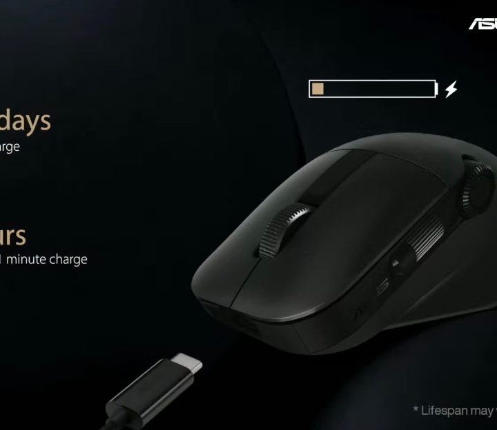 Asus's new mouse for creators comes with a dial.