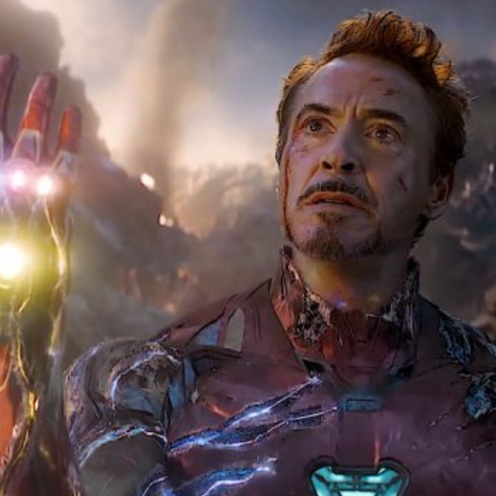 Tony about to snap his fingers in "Avengers: Endgame."