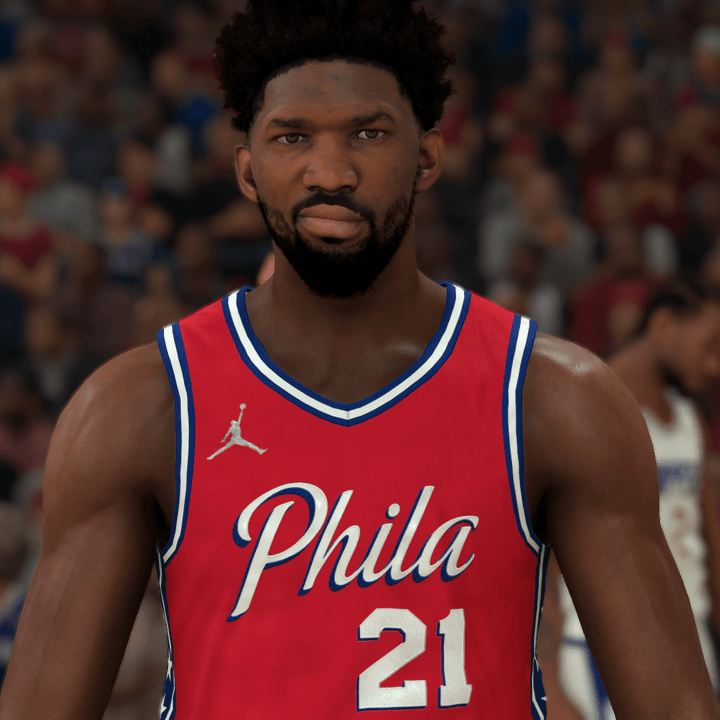 Joel Embiid in NBA 2K22.
