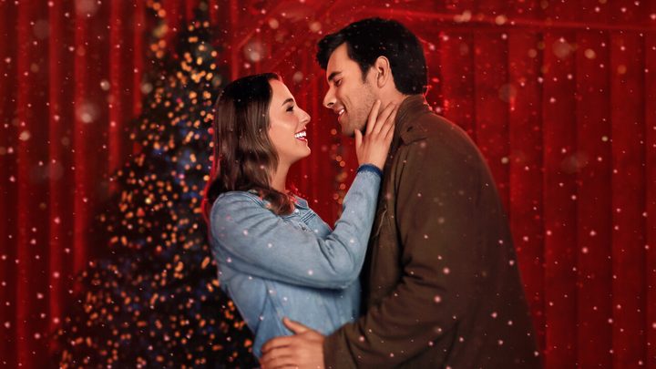 Lauren Swickard and Josh Swickard in A California Christmas.