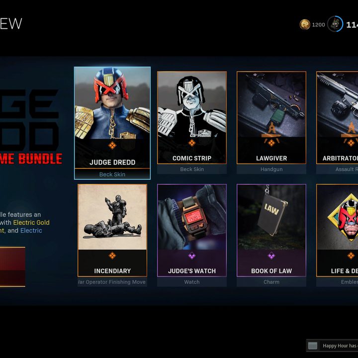Judge Dredd bundle in Call of Duty: Warzone.