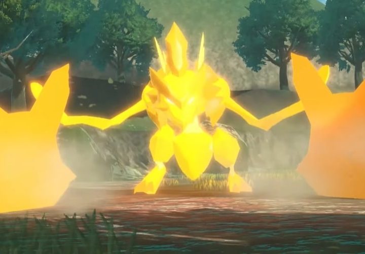 Cleavor stands tall in Pokemon Legends: Arceus.