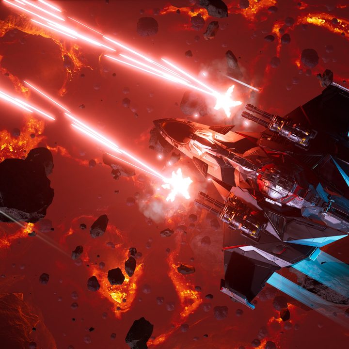 Forsaken shooting red leasers in Chorus.