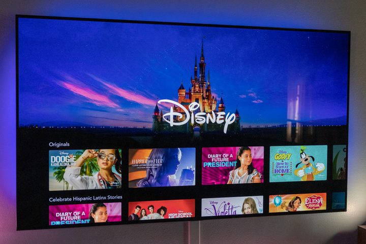 Disney+ on a TV.