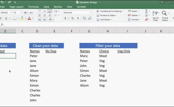 The new design in Microsoft Excel 2021.