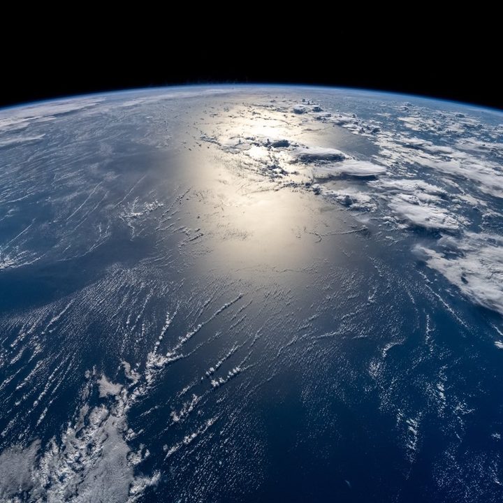 Earth as seen from the Crew Dragon during SpaceX's Inspiration4 mission.