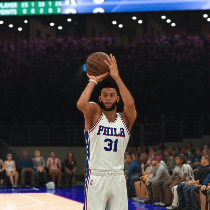 Seth Curry in NBA 2K22.