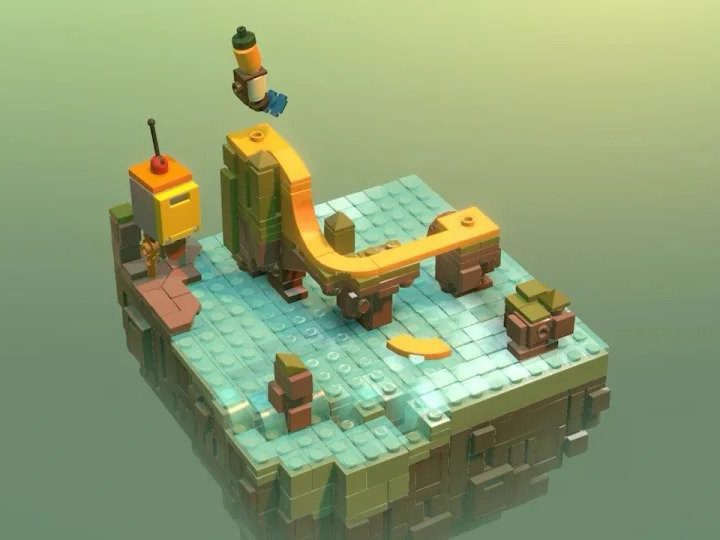 A LEGO world in LEGO Builder's Journey.
