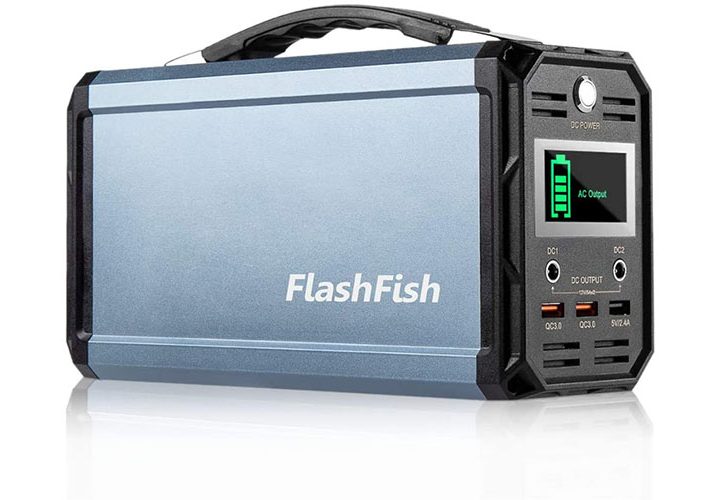 FF Flashfish 300W Solar Generator on a white background.