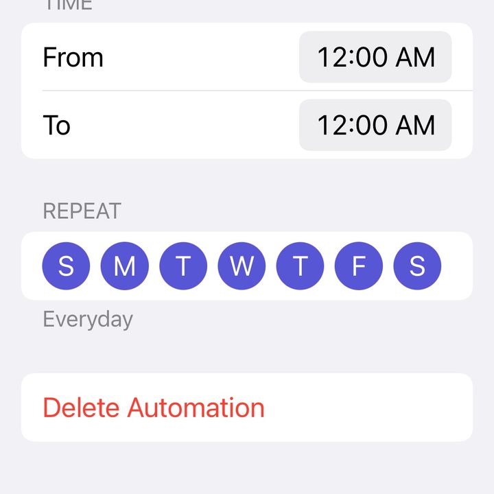 Access and set up Focus from the Control Center scheduling.