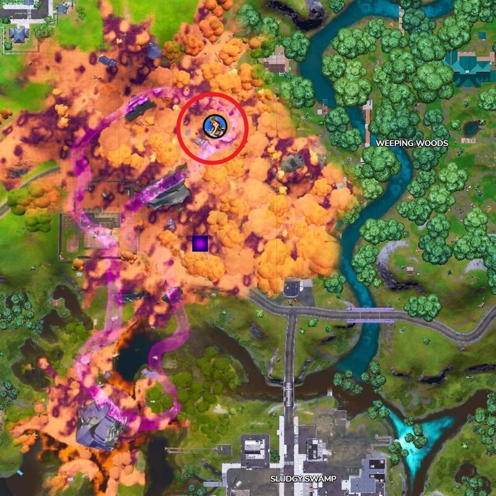 Grim Fable location in Fortnite.