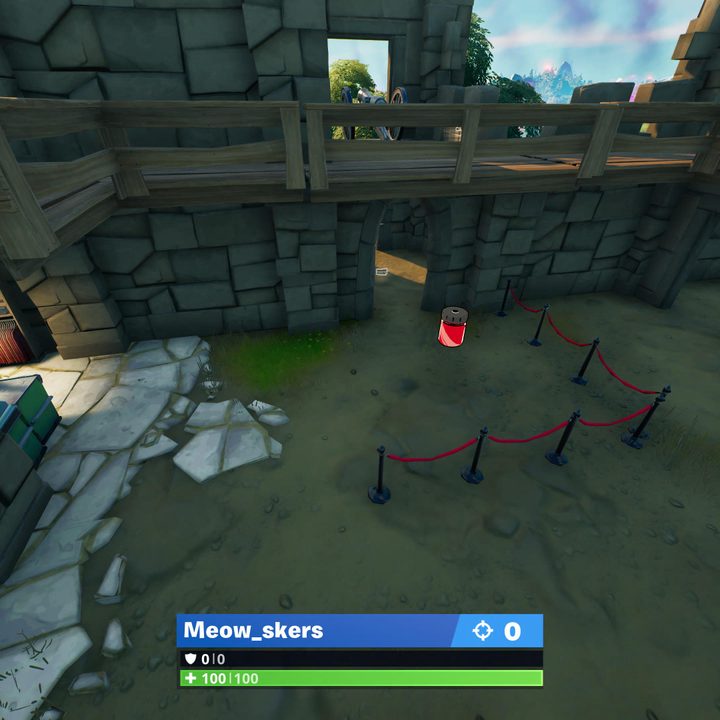 Fort Crumpet Color Bottle location in Fortnite.