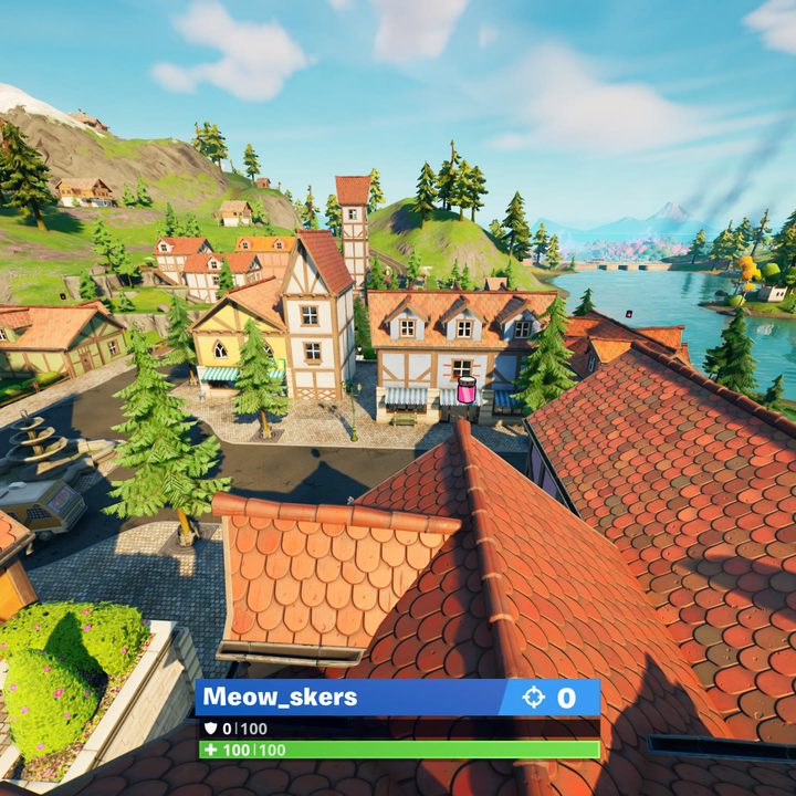 Misty Meadows Color Bottle location in Fortnite.