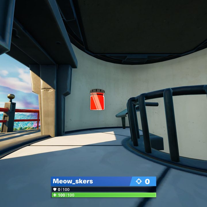Lockie's Lighthouse Color Bottle location in Fortnite.