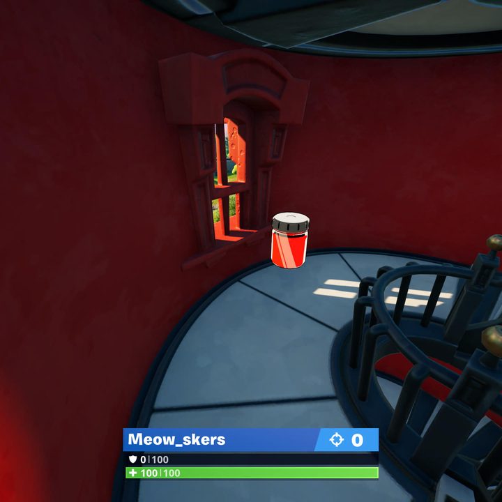 Lockie's Lighthouse Color Bottle location in Fortnite.