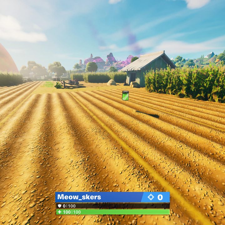 Corny Crops Color Bottle location in Fortnite.