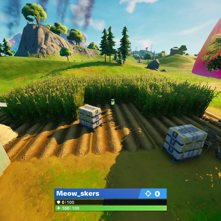 Corny Crops Color Bottle location in Fortnite.