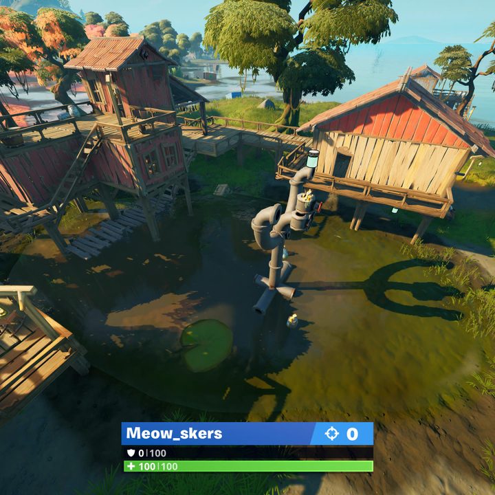 Shanty Town Color Bottle location in Fortnite.