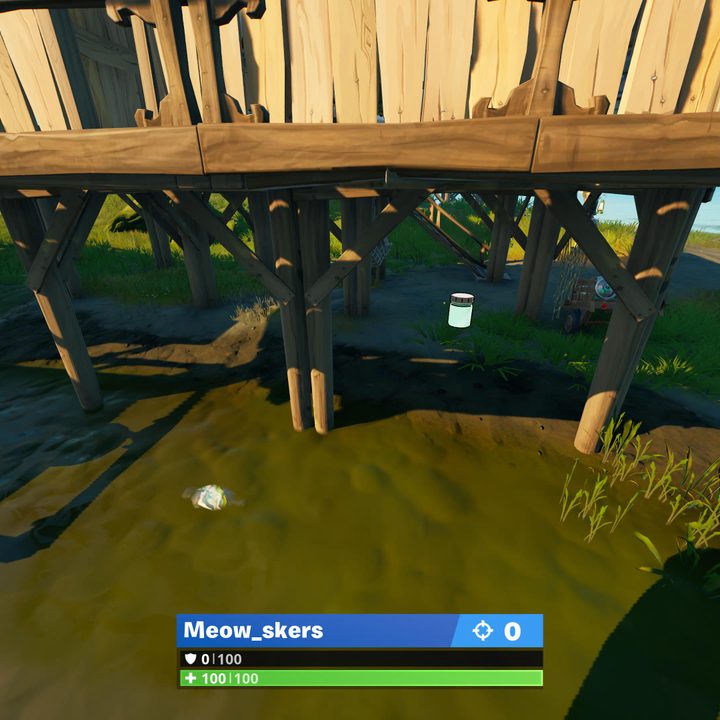 Shanty Town Color Bottle location in Fortnite.