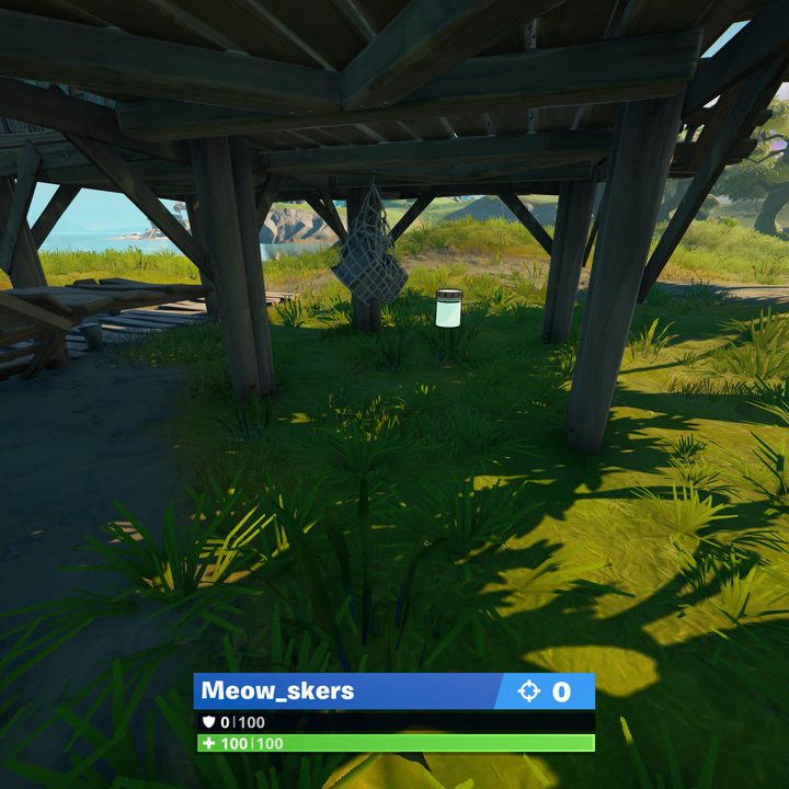 Shanty Town Color Bottle location in Fortnite.