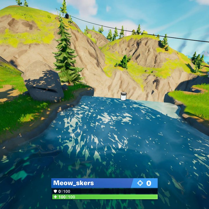 Gorgeous Gorge Color Bottle location in Fortnite.