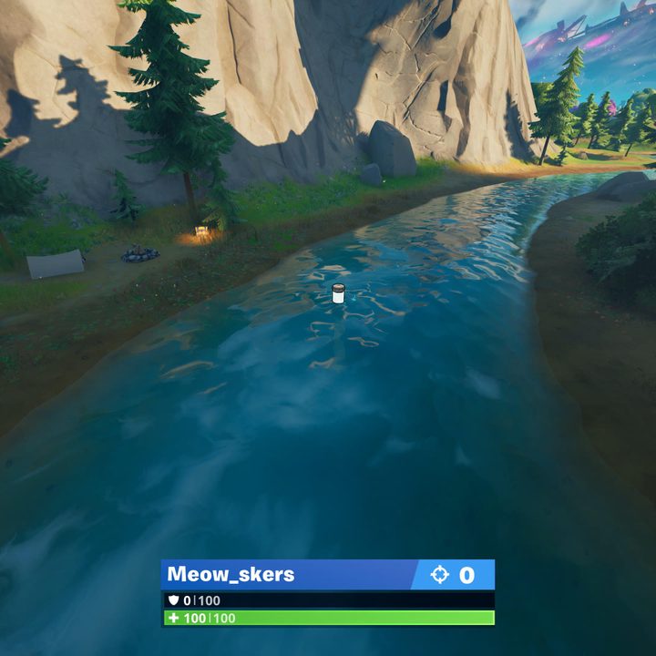 Gorgeous Gorge Color Bottle location in Fortnite.