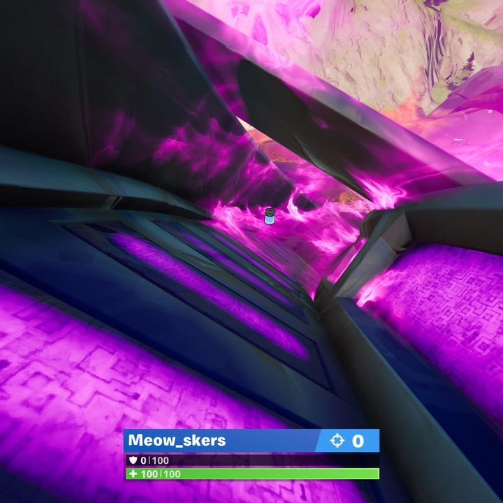 Wreckage south of Dirty Docks Color Bottle location in Fortnite.
