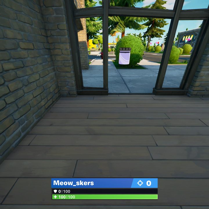 Retail Row Color Bottle location in Fortnite.