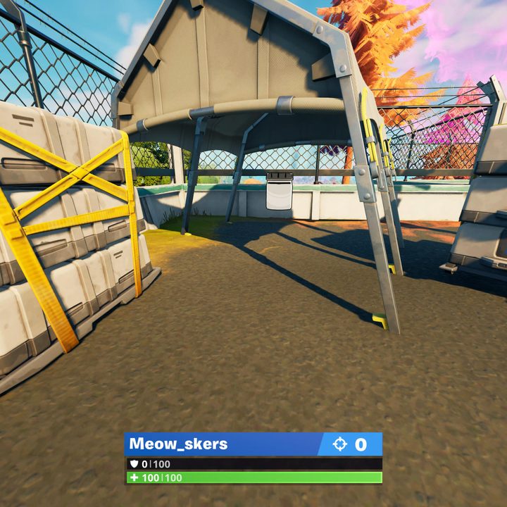 Destroyed Dish Color Bottle location in Fortnite.