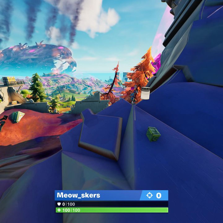 Destroyed Dish Color Bottle location in Fortnite.