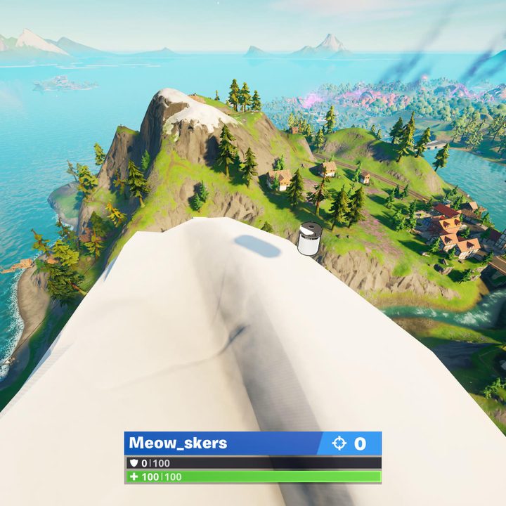 Mount F8 Color Bottle location in Fortnite.