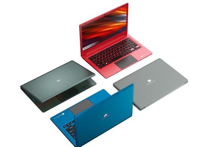 Gateway laptop on a white background.