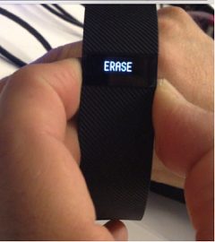 How to reset Fitbit Charge 3, erase message.