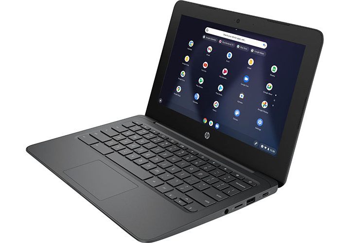 HP 11.6-inch Chromebook on a white background.